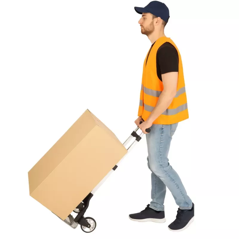 LEAN Carro de transporte plegable de aluminio ligero para almacén 70 kg