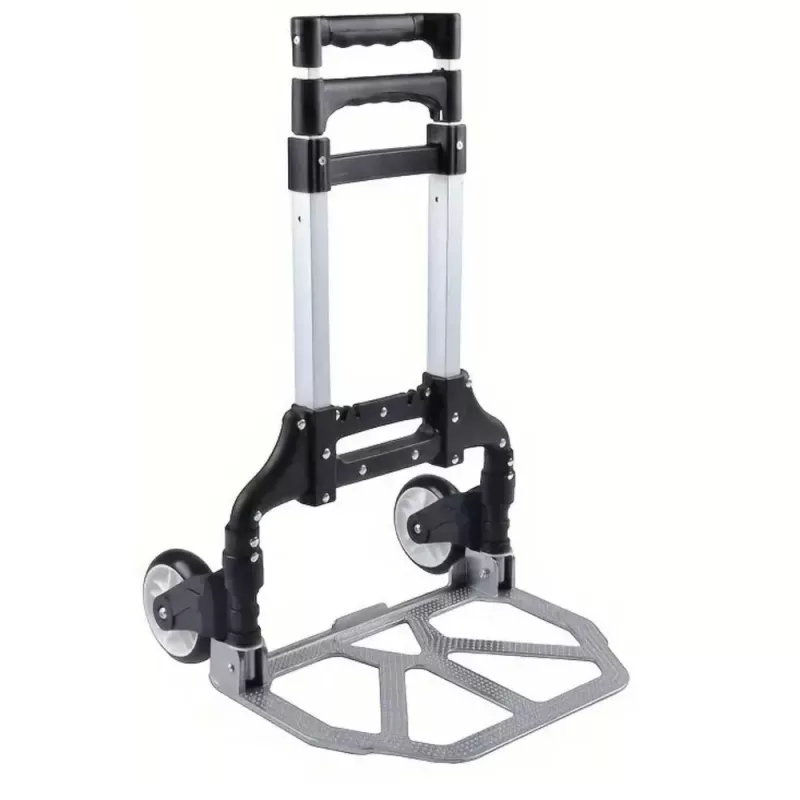 LEAN Carro de transporte plegable de aluminio ligero para almacén 70 kg