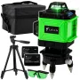 LEAN Nivel láser 4D de superficie 16 líneas verde con bolsa y 2 baterías
