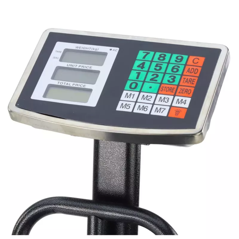 LEAN Báscula de plataforma electrónica LCD para almacén, precisión hasta 20 g, 200 kg