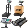 LEAN Báscula de plataforma electrónica LCD para almacén, precisión hasta 20 g, 200 kg