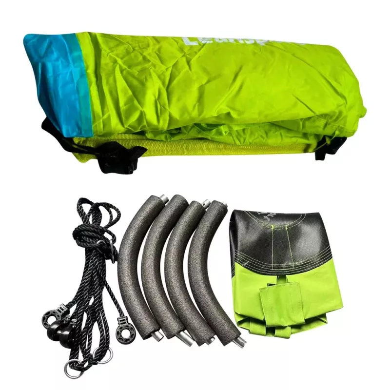 LEAN SPORT Columpio con tienda nido de cigüeña verde 110-120CM