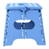 LEAN Taburete plegable reposapiés escalón antideslizante azul 24x19 cm