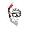 Bestway Set de buceo máscara, tubo, aletas negro 25020