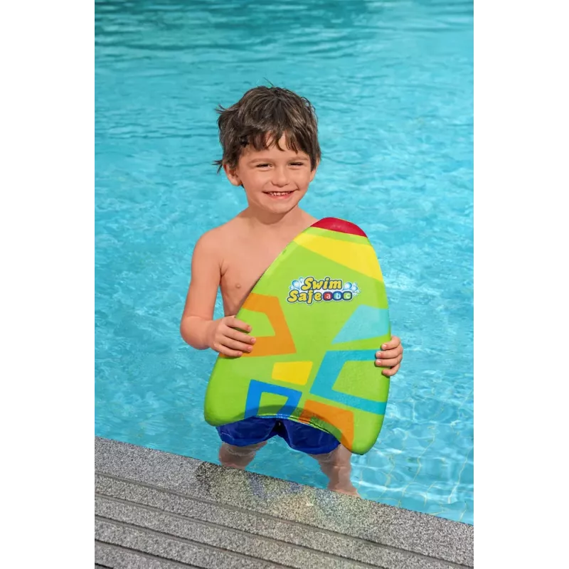 Bestway 32155 Tabla de aprendizaje verde - tabla de natación de espuma EVA para niños