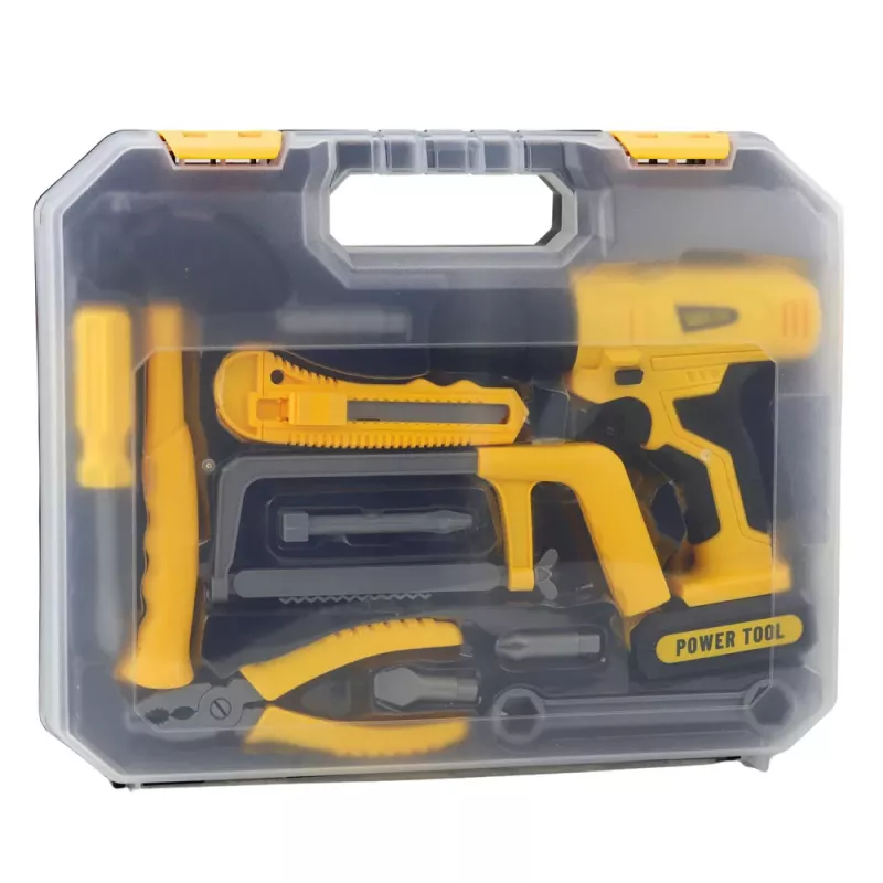LEAN TOYS Kit DIY maletín de herramientas destornillador luces y sonidos
