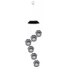 LEAN Luces LED solares para jardín huellas de perro campanas multicolor 70cm
