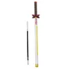 LEAN Bolígrafo de metal Katana espada anime tinta negra recargable blanco y amarillo