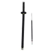 LEAN Bolígrafo de metal Katana espada anime tinta negra recargable negro