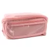 LEAN Estuche escolar, ampliable, espacioso, rosa, 20x10 cm