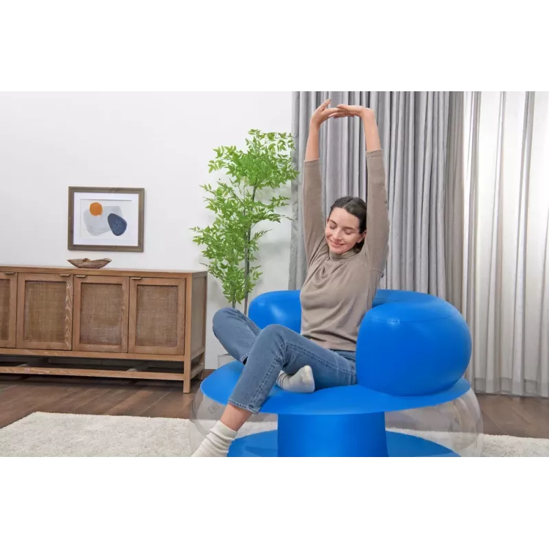 Bestway Silla hinchable azul 112 x 112 x 70 cm