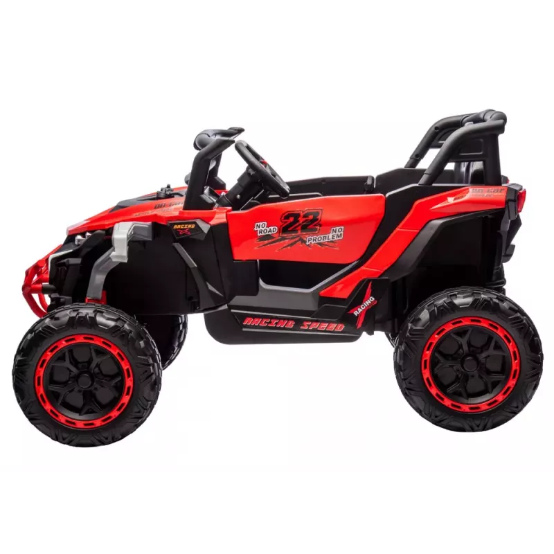 LEAN CARS M1 vehículo a pilas rojo 4x4