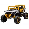 LEAN CARS M1 vehículo a pilas blanco y amarillo 4x4