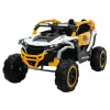 LEAN CARS M3 amarillo y blanco vehículo a batería 4x4