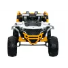 LEAN CARS M3 amarillo y blanco vehículo a batería 4x4