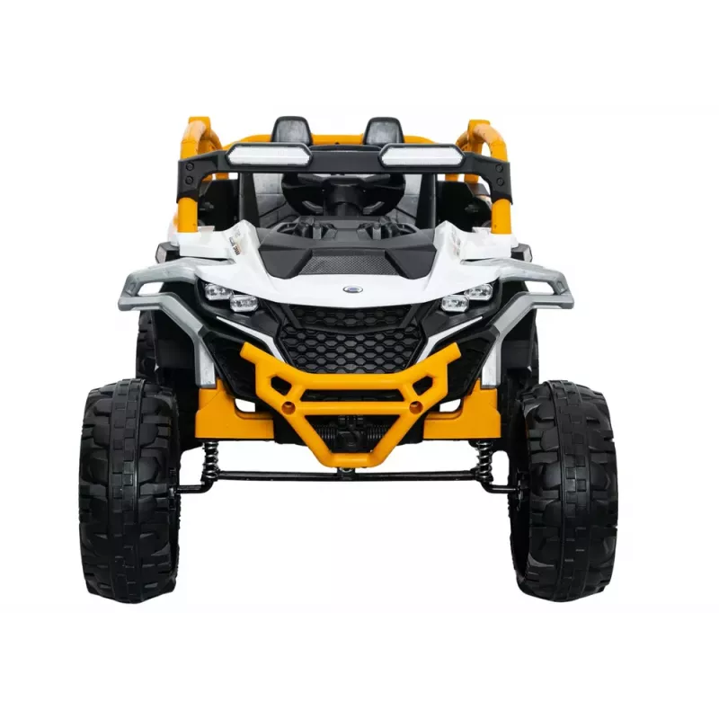 LEAN CARS M3 amarillo y blanco vehículo a batería 4x4