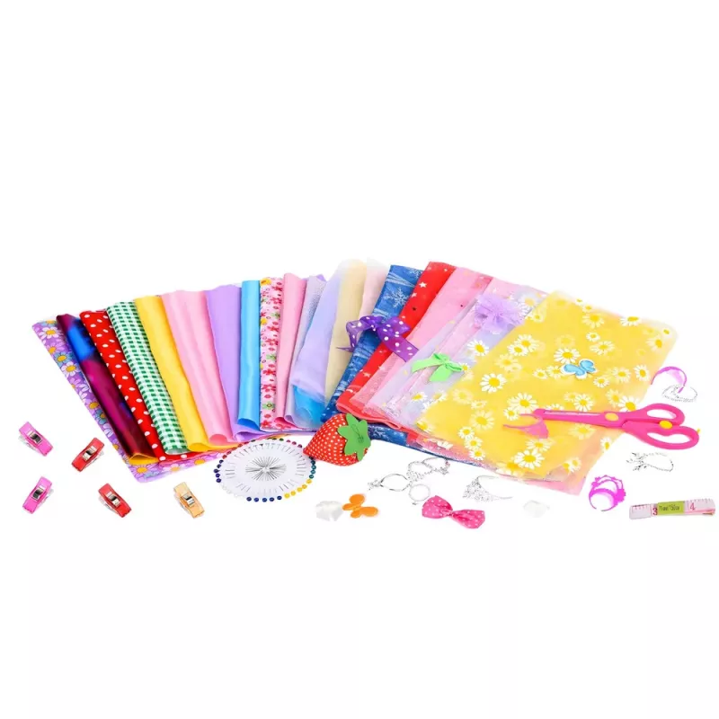 LEAN TOYS set creativo DIY para diseñar y coser ropa de muñecas