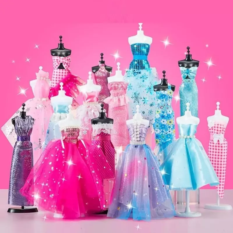 LEAN TOYS set creativo DIY para diseñar y coser ropa de muñecas