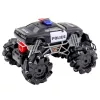 LEAN TOYS coche de policía todoterreno RC con luces y efecto de humo 1:16