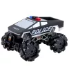 LEAN TOYS vehículo todoterreno pickup de policía teledirigido RC con luces y humo 1:16