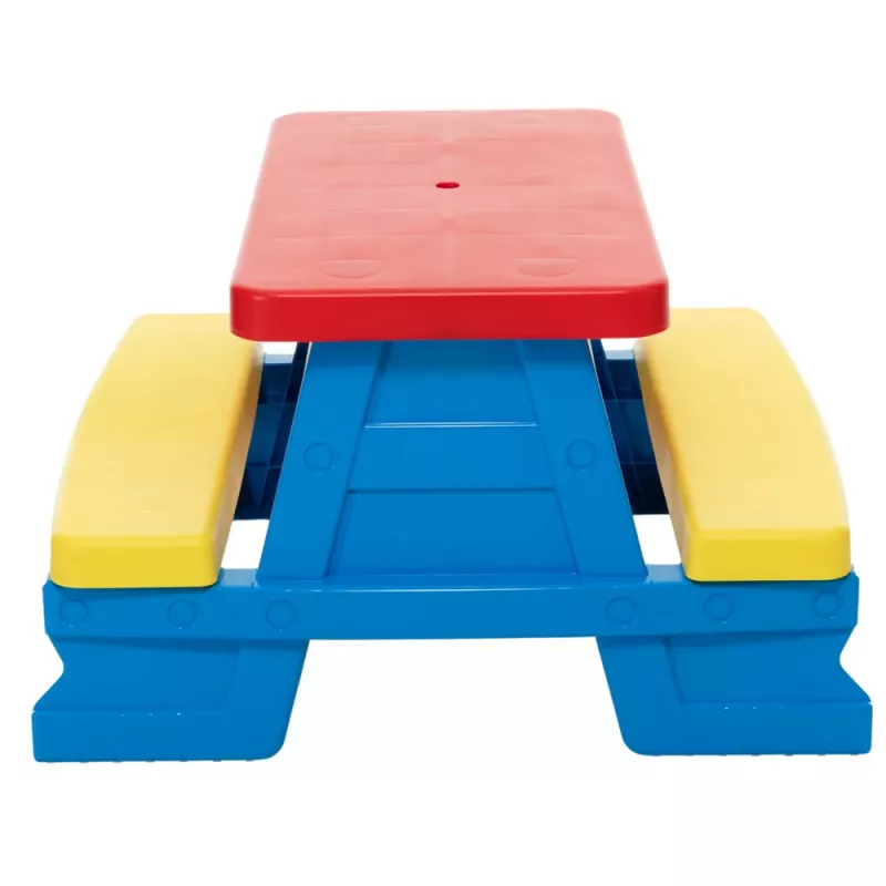 Dorex set de mesa y bancos de jardín para niños azul 5067