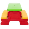Dorex set de mesa y banco de jardín para niños rojo 5067