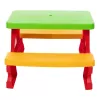Dorex set de mesa y banco de jardín para niños rojo 5067