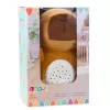 LEAN TOYS peluche capibara con proyector de estrellas y canciones de cuna, marrón
