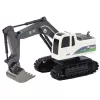 LEAN TOYS excavadora crawler RC teledirigida con luz y sonido, blanca, escala 1:24