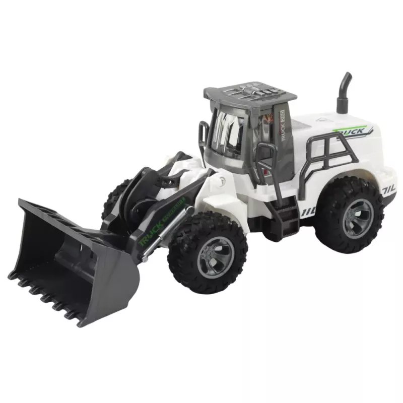 LEAN TOYS excavadora de construcción teledirigida RC con luces blanca 1:30