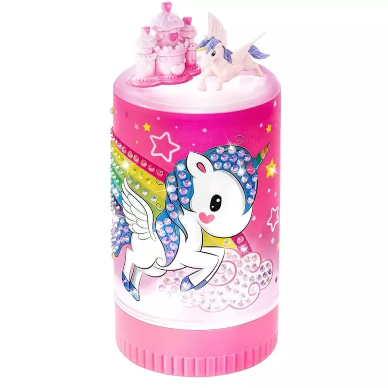 LEAN TOYS kit creativo unicornio en un frasco diamantes lámpara nocturna mando a distancia DIY