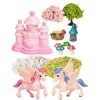 LEAN TOYS kit creativo terrario unicornios luz nocturna control por voz DIY