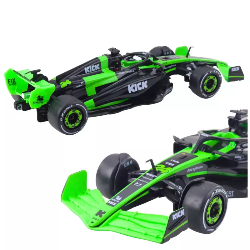 Double E Sauber F1 C44 negro y verde 1:16 coche de carreras teledirigido