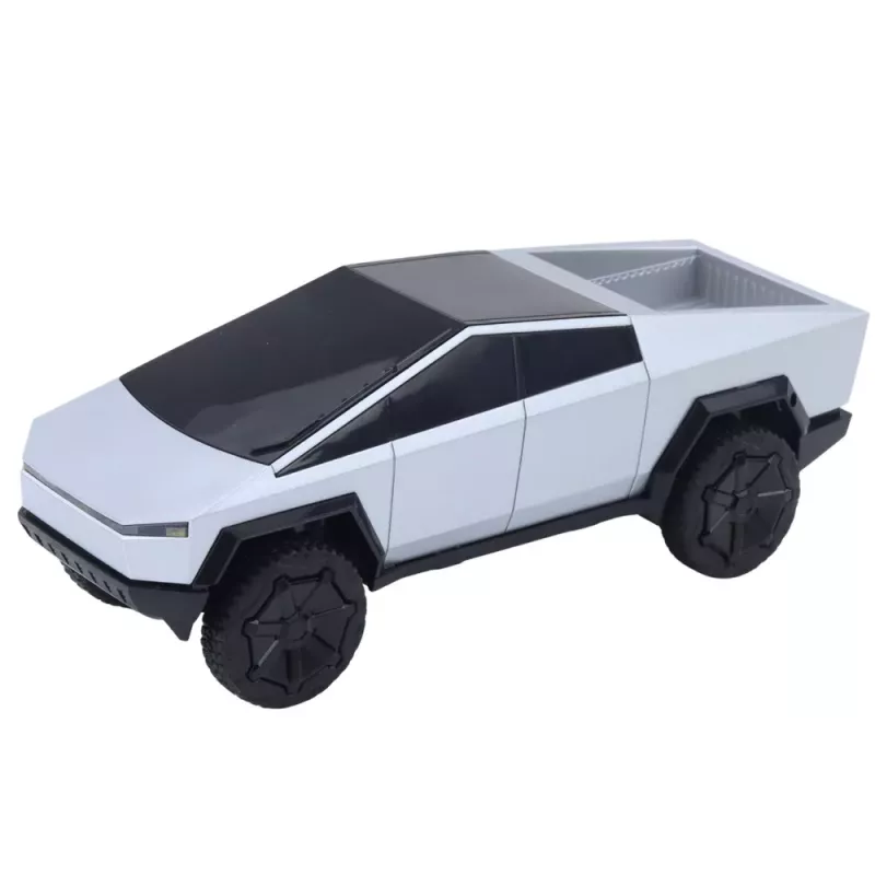 Double E coche teledirigido RC pickup con luces LED plateado 1:16 4WD 2,4 GHz
