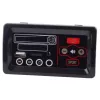 LEAN CARS panel de música para vehículo a batería 12V - negro