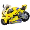 LEAN TOYS Taller DIY 2 en 1 Moto con Luces, Sonidos y Humo Amarillo 43cm