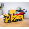 LEAN TOYS Grúa de rescate con gancho y plataforma, luces y sonidos 1:16