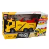 LEAN TOYS Grúa de rescate con gancho y plataforma, luces y sonidos 1:16
