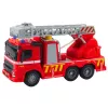 LEAN TOYS Camión de bomberos con escalera, luces, sonidos y chorro de agua 1:16