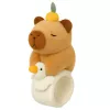 LEAN TOYS Pulsera de peluche autoajustable ganso con capibara