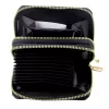 LEAN Monedero de dos compartimentos con ranuras para tarjetas capibara negro 12.5 x 8.5 cm