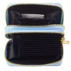 LEAN Monedero de dos compartimentos con ranuras para tarjetas capibara azul 12.5 x 8.5 cm