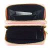 LEAN Monedero de dos compartimentos con ranuras para tarjetas capibara rosa 12.5 x 8.5 cm