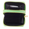 LEAN Monedero de dos compartimentos con ranuras para tarjetas capibara verde 12.5 x 8.5 cm