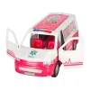 LEAN TOYS Hospital móvil ambulancia 2 en 1 muñeca doctora con accesorios médicos