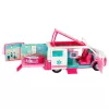 LEAN TOYS Hospital móvil ambulancia 2 en 1 muñeca doctora con accesorios médicos