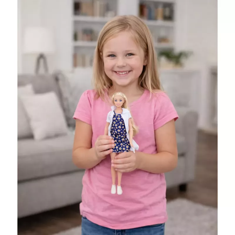 LEAN TOYS Hospital móvil ambulancia con camilla 2 en 1 muñeca doctora con accesorios