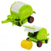LEAN TOYS Tractor RC con mando a distancia y empacadora, tractor agrícola 1:24