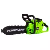 LEAN TOYS Motosierra de juguete para niños con luz y sonido verde
