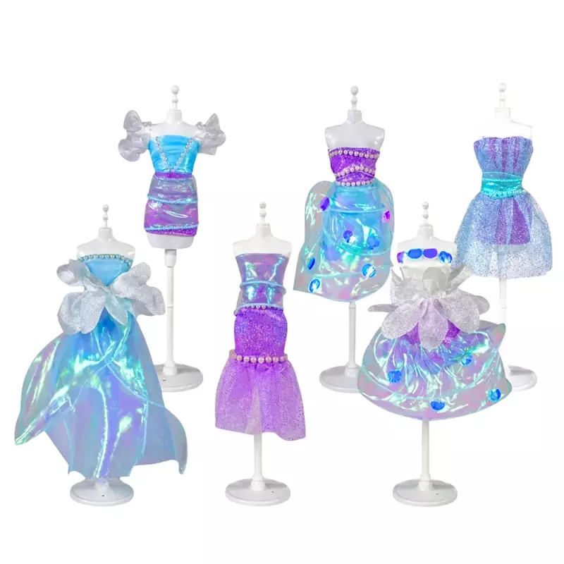 LEAN TOYS Set de costura DIY vestido de muñeca Little Fashion Designer 143 piezas